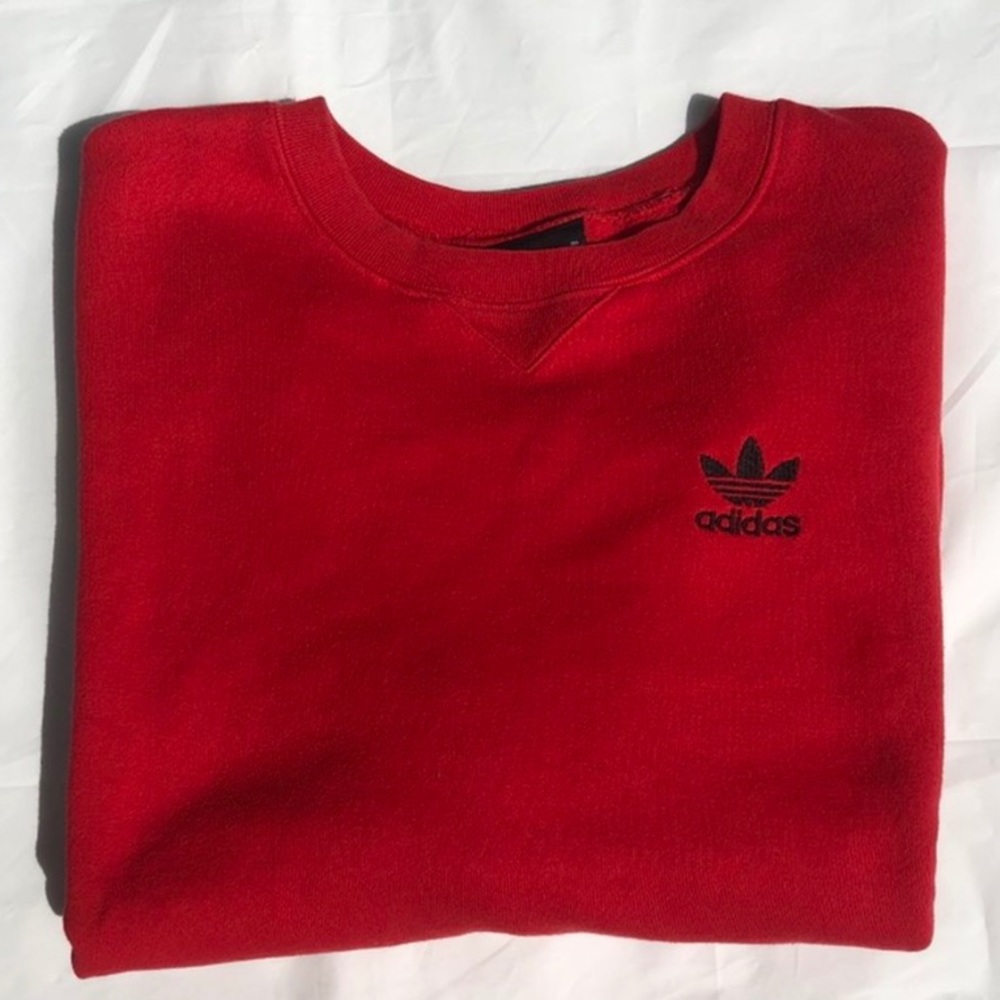 vintage red adidas crewneck!